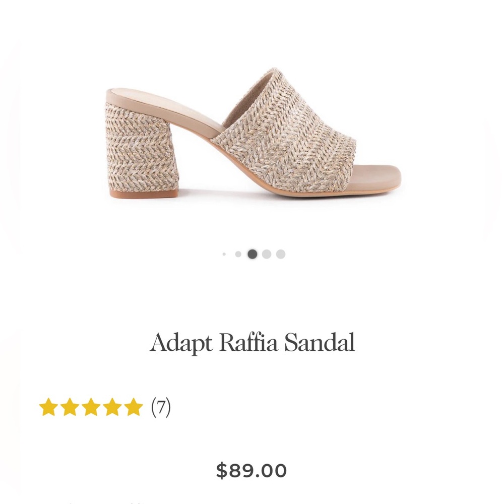 Seychelles Tapia Raffia Sandal Sz 7